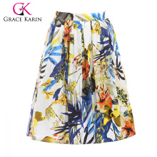 19 cores! Grace Karin Cheap Occident Short Retro Vintage Floral Cotton Algodão 50s saia CL6294-14 #